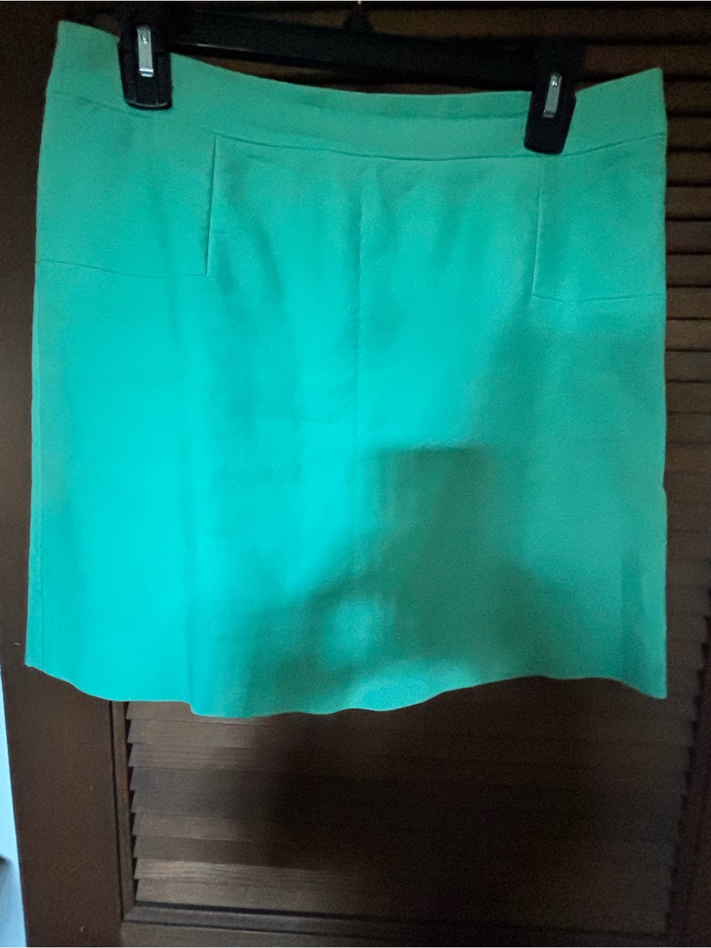 J. Crew Teal Mini Skirt with Front Darts